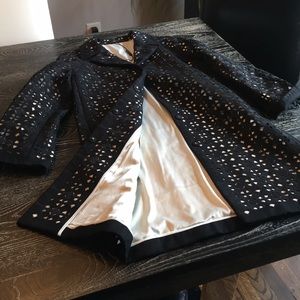 Elie Tahari Elegant long coat with skirt suit